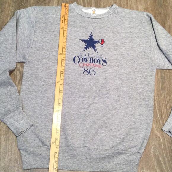 Vtg Dallas Cowboys 1986 Christmas sweatshirt best for S/M - Picture 6 of 7